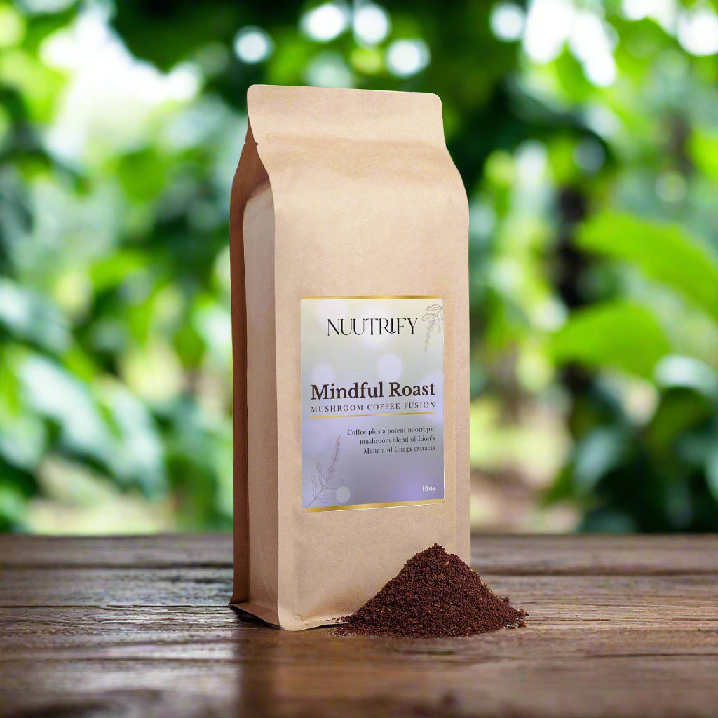 Mindful Roast - Premium Coffee Blend with Chaga & Lion’s Mane (45 Cups)