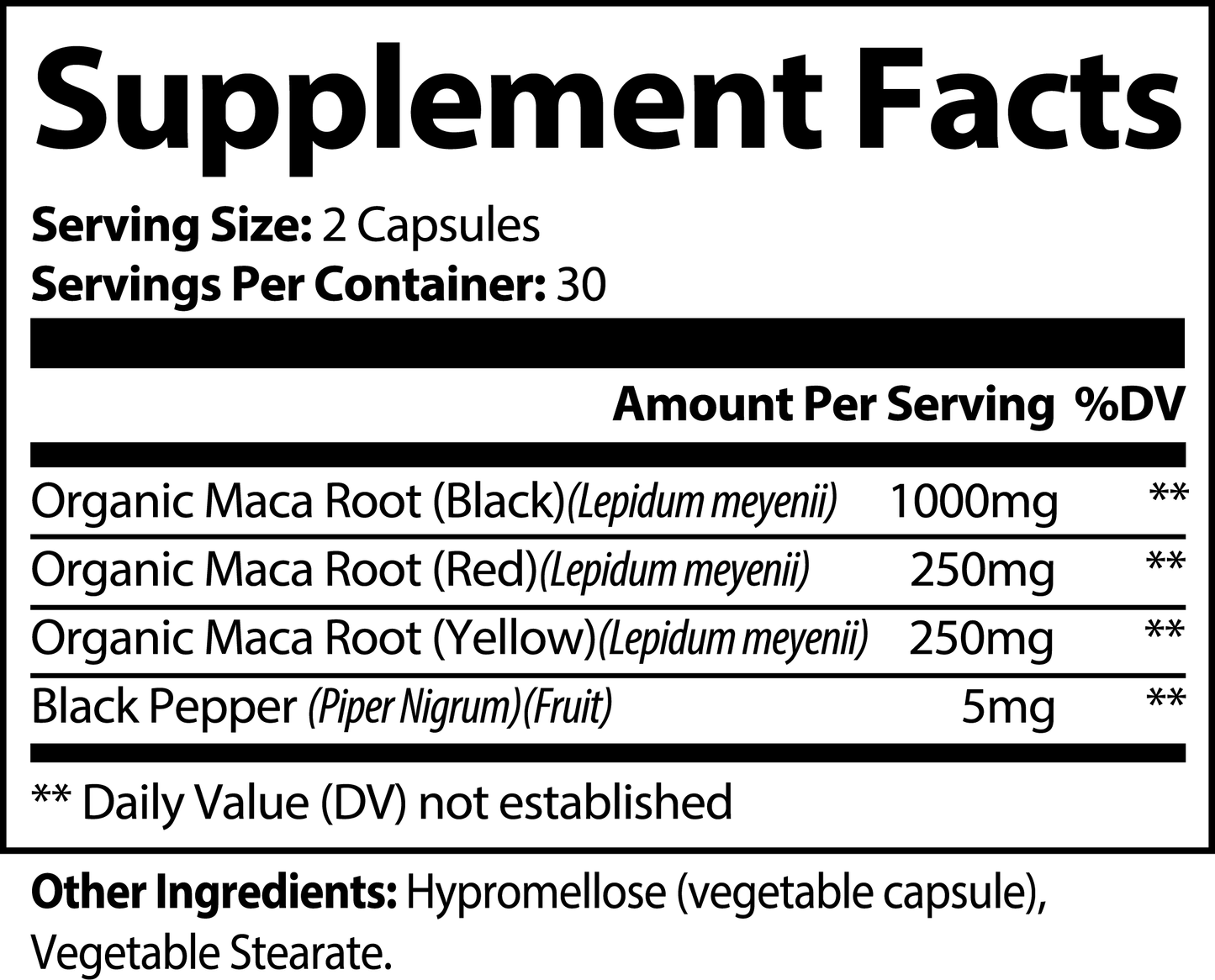 HormoZen — Balance, Energy, and Vitality (60 Capsules) 1500mg Maca extract per serving