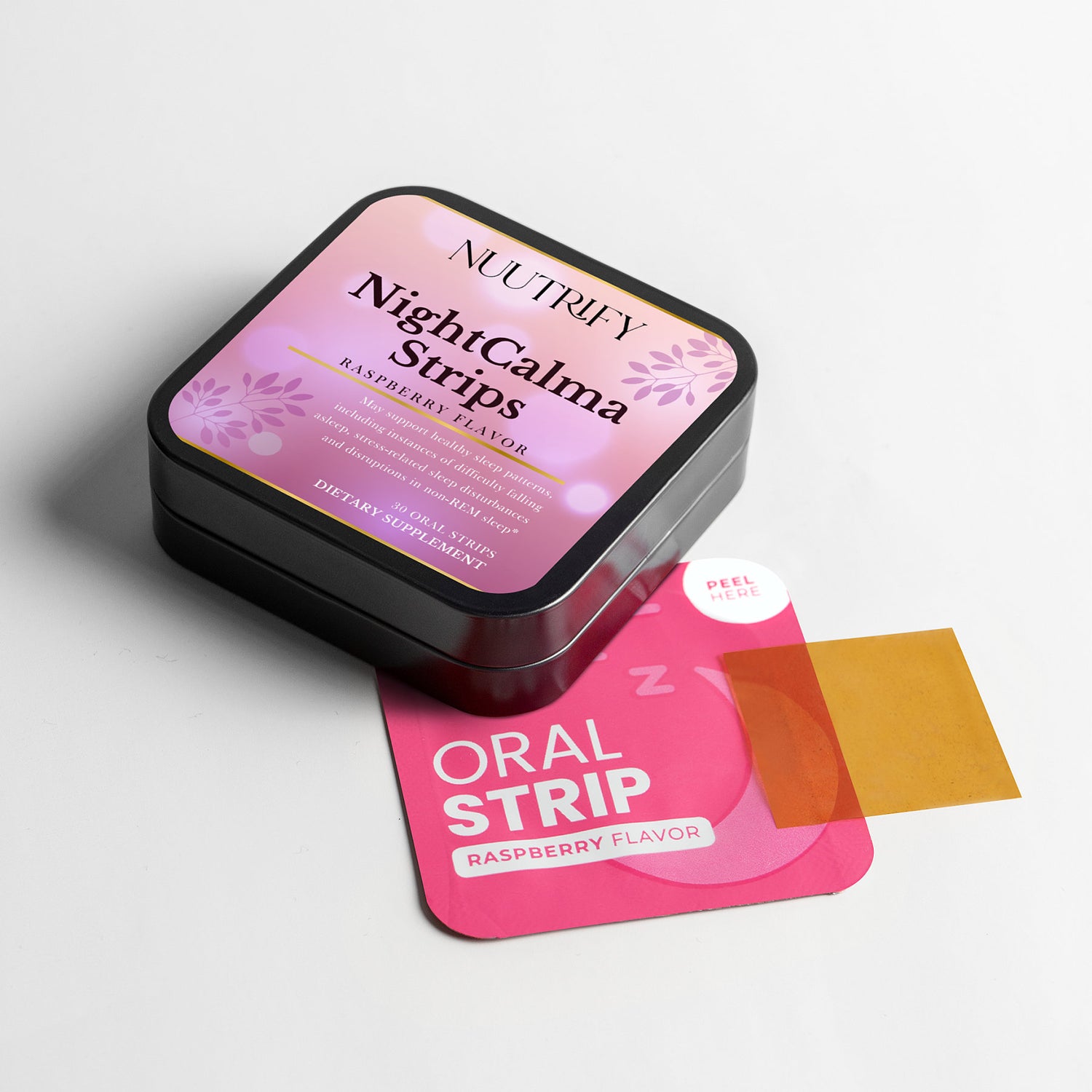 NightCalma Strips - Supporting restful sleep & Reducing stress-related sleep disturbances (30 Oral Strip)