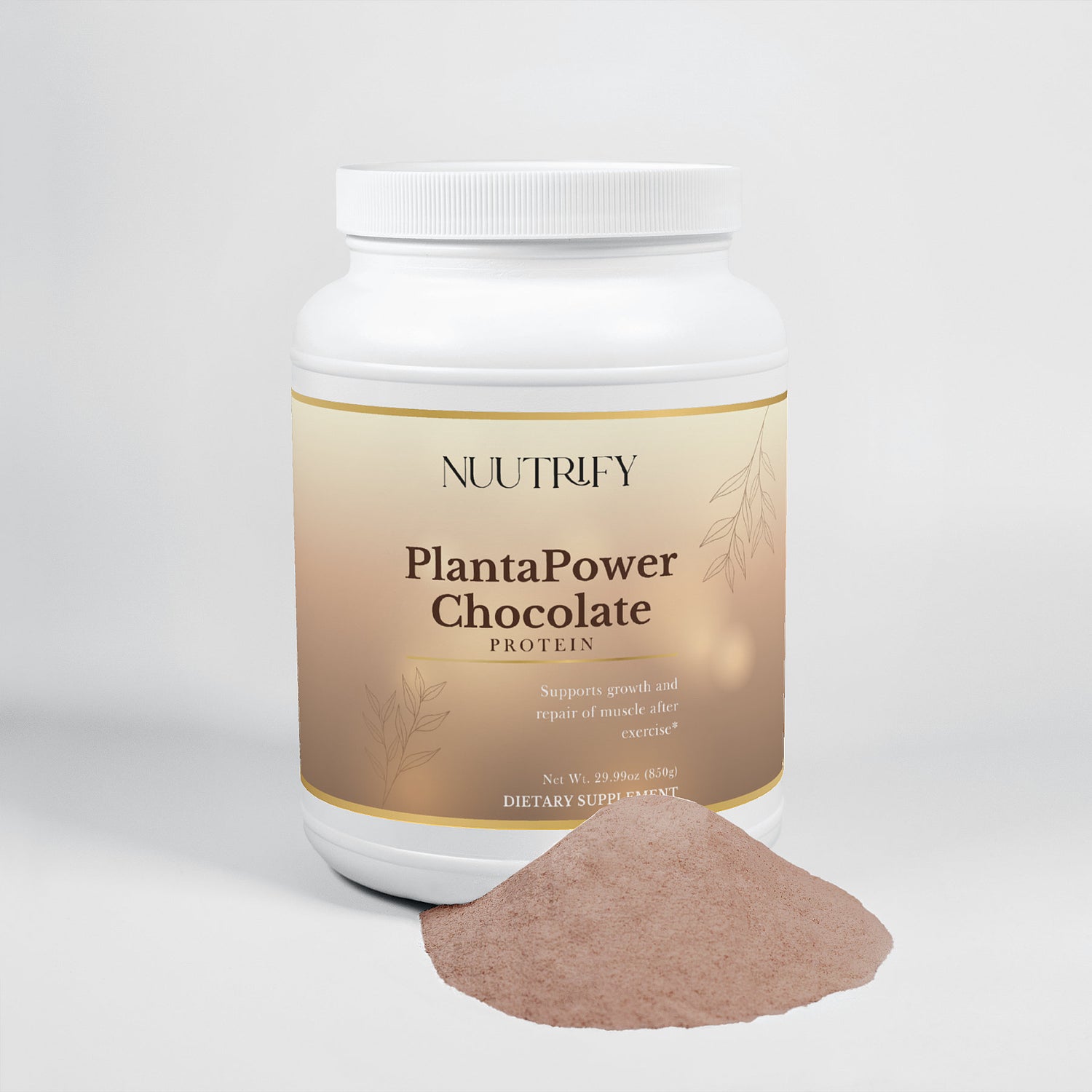 PlantaPower Chocolate Protein - HighQuality Isolate Plant Protein with Nidau Cocoa Powder (35g | 30 Services) Tendra® Fava Bean